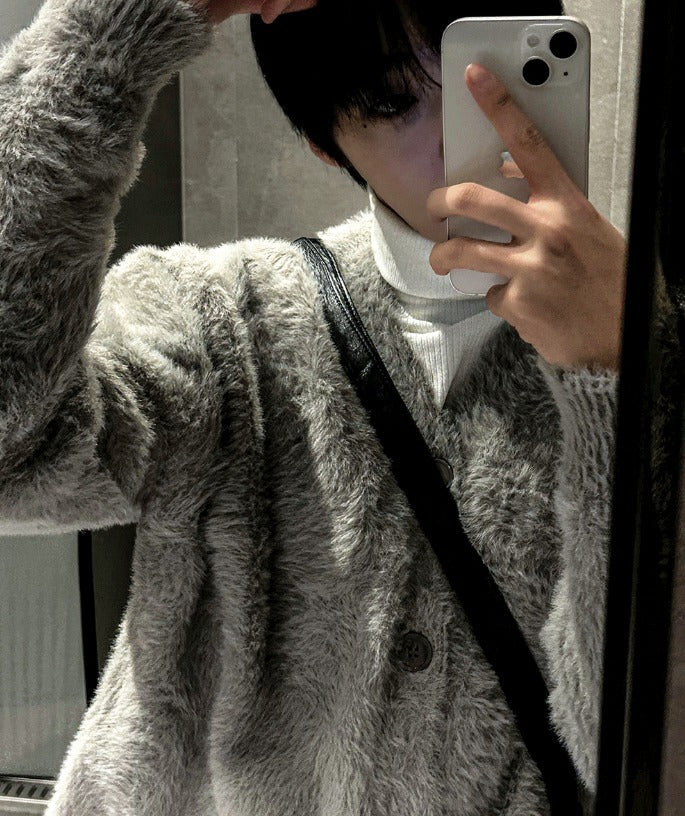 Museum Angora Semi-Over Cardigan