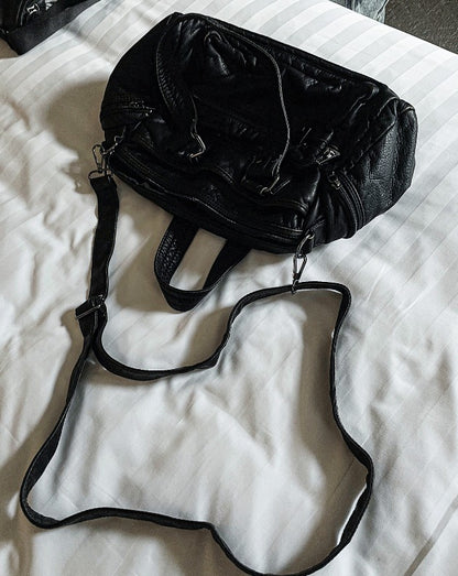 multi pocket vintage cross bag