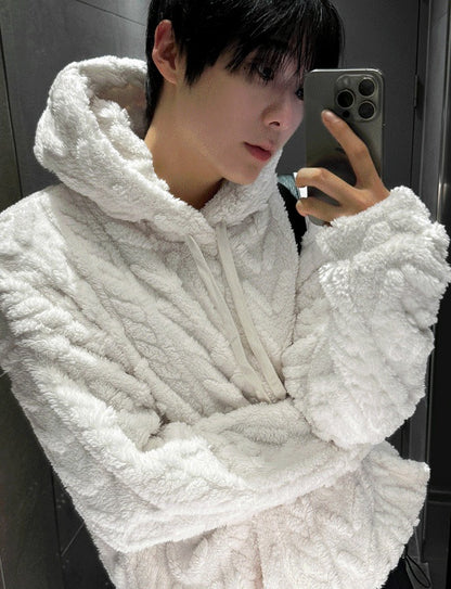 New Cable Wool Hood