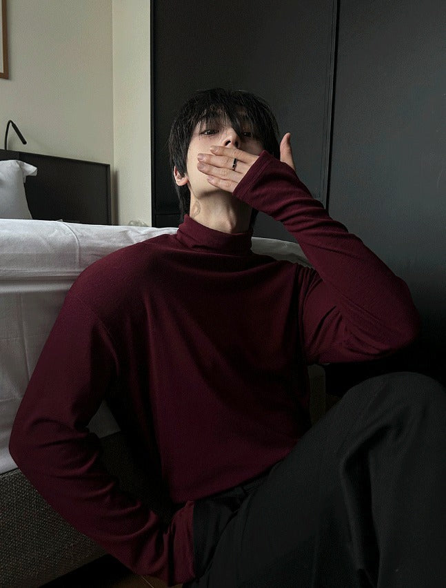 Stretch Basic Warmer Turtleneck Tee