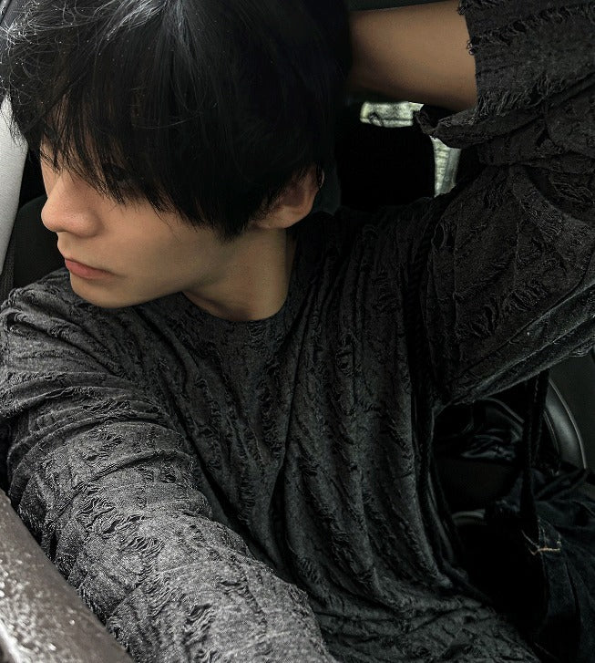 summer grunge over damage knit