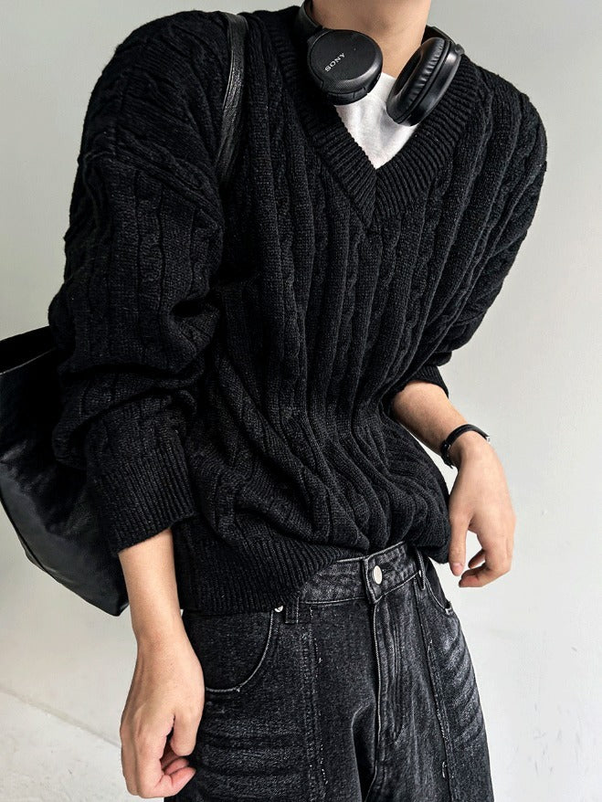 cut-off wide denim pants