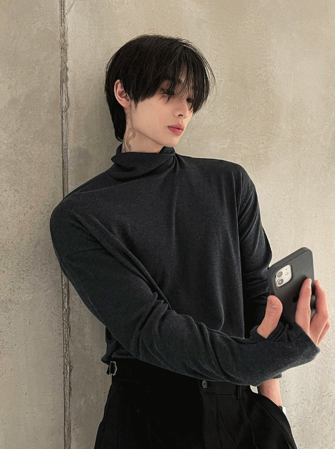 Wool Pan Basic Warmer Turtleneck Tee - 7colors