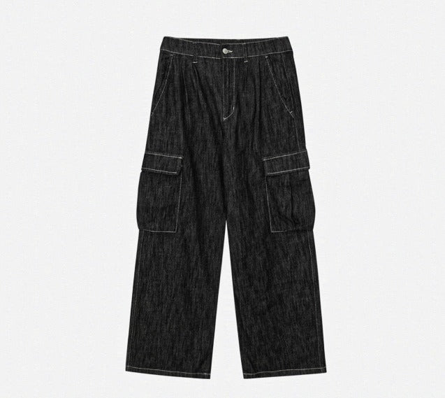 City Pub Cargo Banding Denim Pants