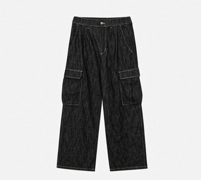 City Pub Cargo Banding Denim Pants