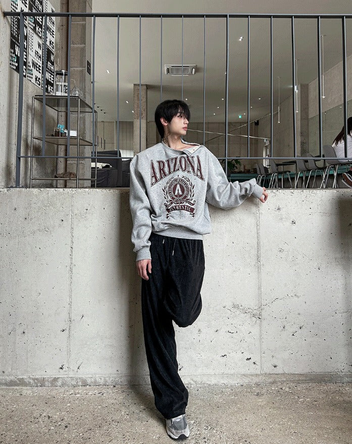 Open 5 Button washing sweat