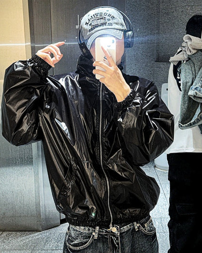 Two Way Glossy Windbreaker