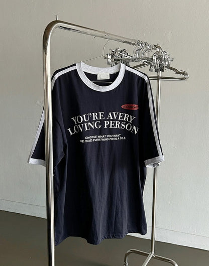 Loving Track Short Sleeve Tee