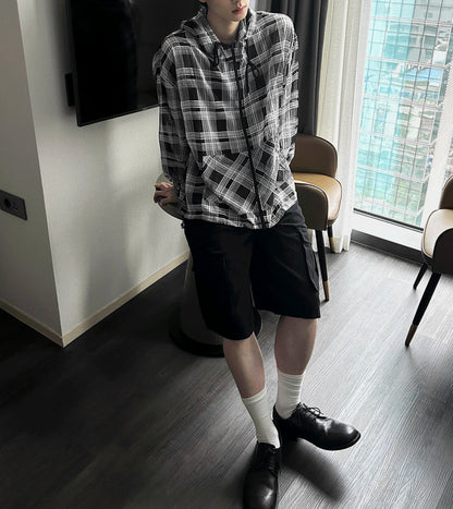 Multi Pocket Cargo Bermuda Shorts