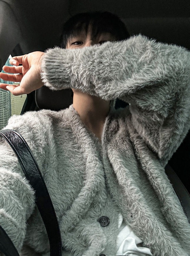 Museum Angora Semi-Over Cardigan
