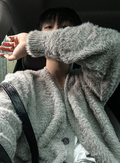 Museum Angora Semi-Over Cardigan