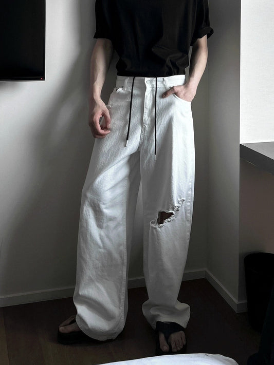 Vintage Damage White Pants