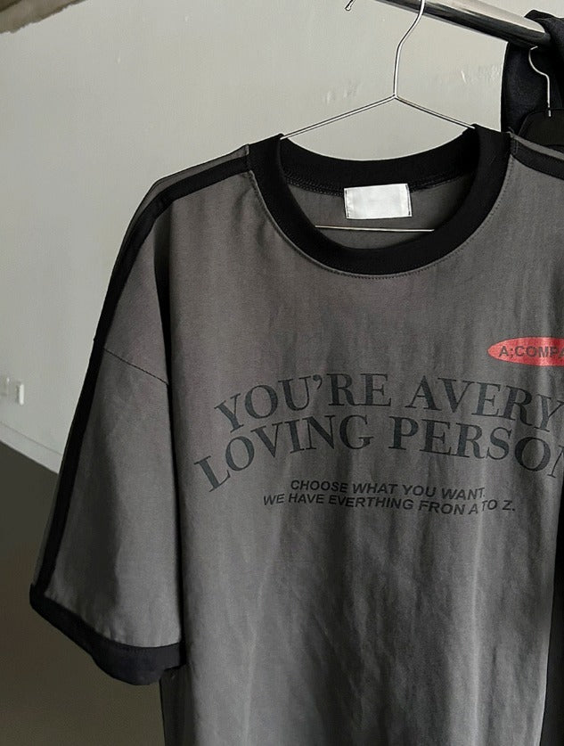 Loving Track Short Sleeve Tee