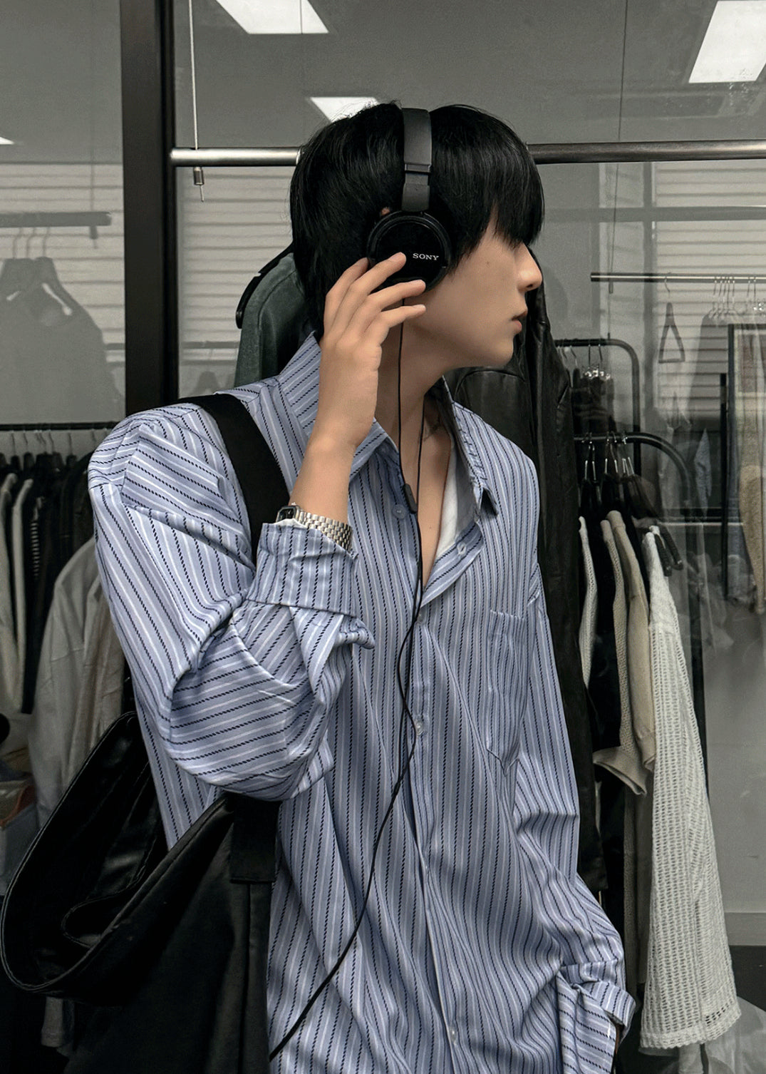Dope Loose Fit Striped Shirt