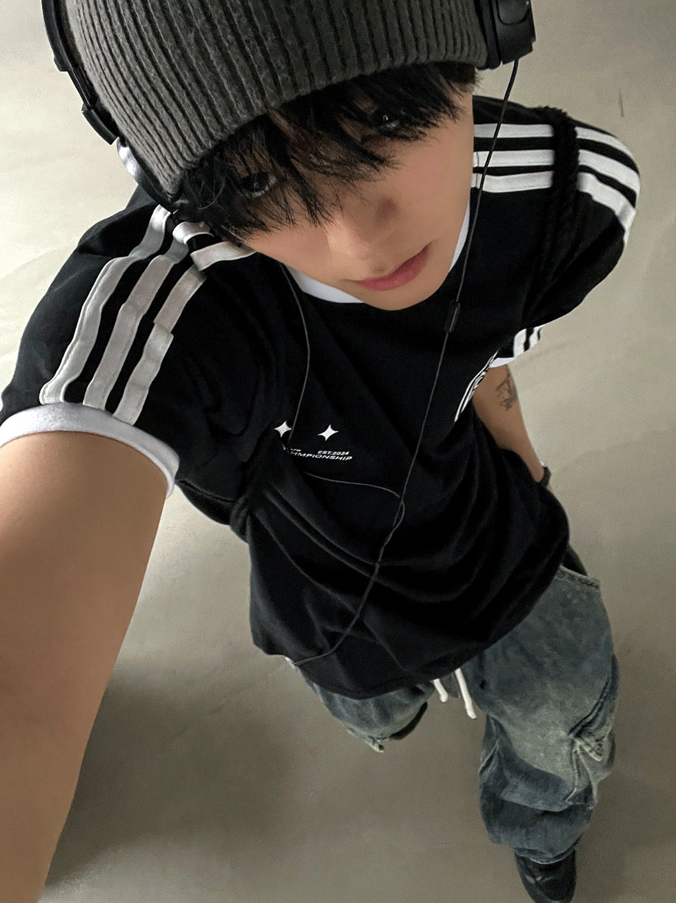 Summer Cool Cargo Banding Denim Pants