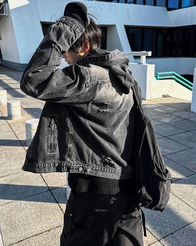 Cray Denim Hooded Jacket