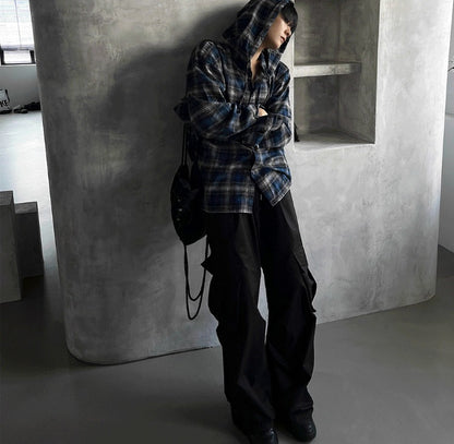 Authentic Hoodie Check Shirt (2 Colors)