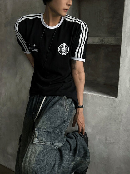 Summer Cool Cargo Banding Denim Pants