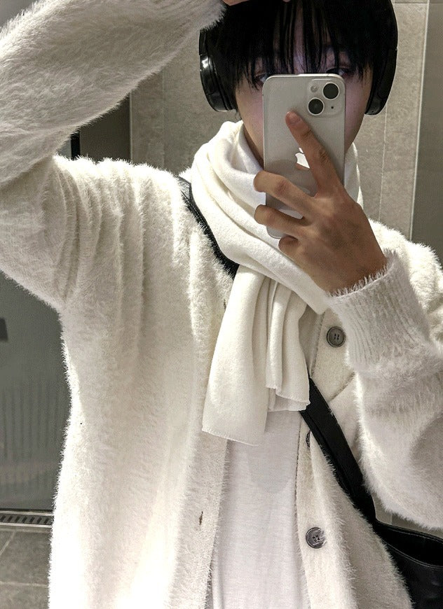 Museum Angora Semi-Over Cardigan