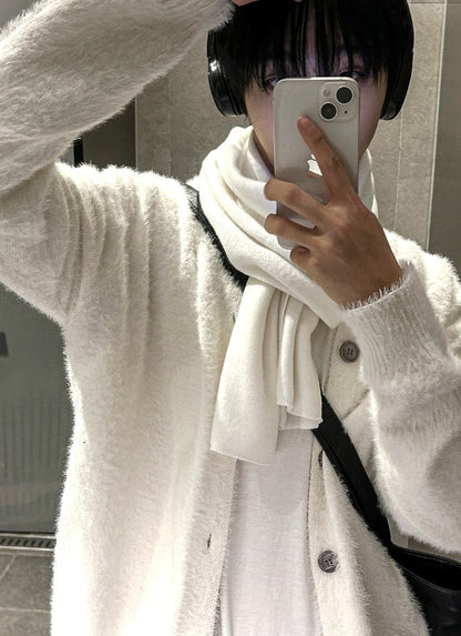 Museum Angora Semi-Over Cardigan