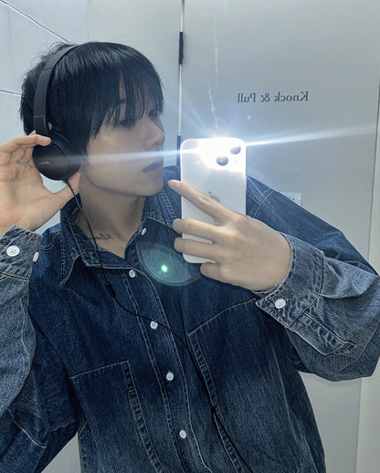 Deep Gradation Denim Shirt
